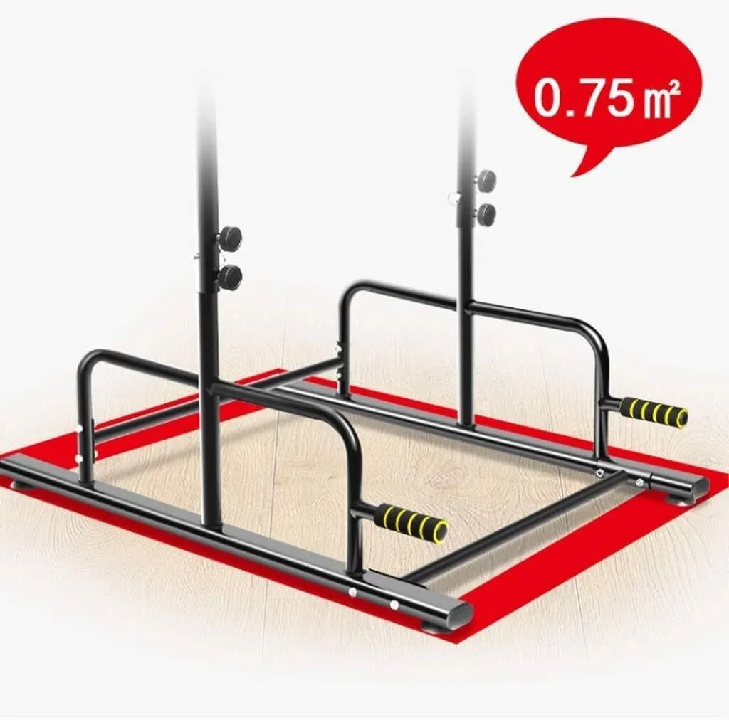 Adjustable Fitness Horizontal Bars for Home Use, Multi-Function Pull-Up Equipment, Parallel Bars for Children & Adults, Black, Load-Bearing 150kg