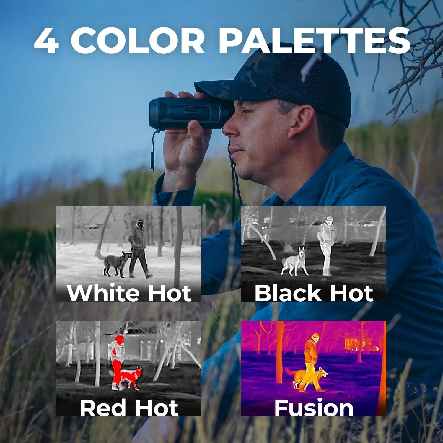 AGM Global Vision Taipan V2 15-384 Thermal Imaging Monocular 20mK, 12 Micron Heat Vision monocular, 384x288 (50 Hz) ir monocular for Hunting. Waterproof IP67 Thermal monocular 16GB Memory, Wi-Fi