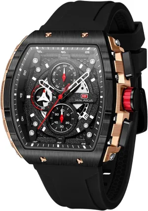 AIMES Watch Wristwatch for Men Fashion Casual Cool Big Dial Watch Luminous Waterproof Sport Analog Quartz Business Mens Watches Silicon Strap Dress Watch