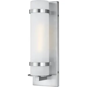 Alban Satin Aluminum LED Outdoor Wall Lantern