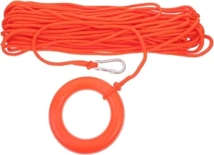 Alipis Heavy Duty Floating Rescue Rope with Throw Ring Approved Safety Belt for Swimming Training Tether for Lakes Rivers Essential Water Safety Tool