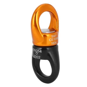 Aluminium Magnesium Alloy Outdoor Rock Climbing Universal Wheel Rotation Fixed Connector for Mountaineering and Rescue