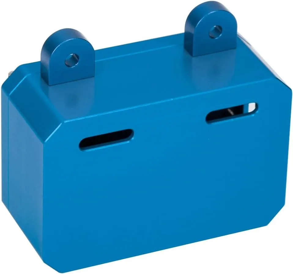 Aluminum Receiver Box 60*40*26mm 1:10 Scale Fuel Tank for RC4WD Trail Finder II Gelande II SCX10 Capra RR10 VS4-10 TRX4 TRX6 TF2 (Blue)
