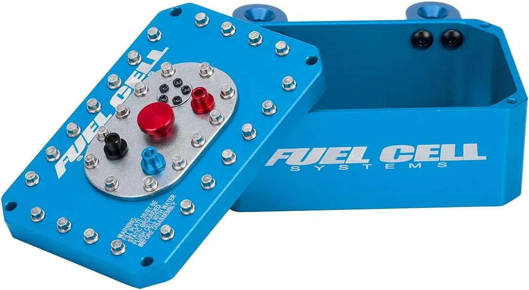 Aluminum Receiver Box 60*40*26mm 1:10 Scale Fuel Tank for RC4WD Trail Finder II Gelande II SCX10 Capra RR10 VS4-10 TRX4 TRX6 TF2 (Blue)
