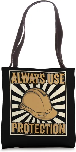 Always use Protection Shovel Craftsman Concrete Building Tote Bag