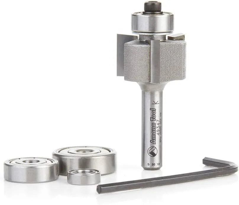 Amana Tool 49347 Multi-Rabbet Four Different Rabbet Depths 7/8 D x 1/2 CH x 1/4 Inch SHK Router Bit
