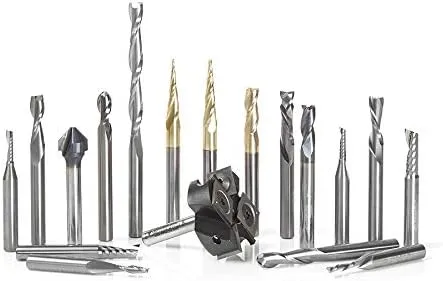 Amana Tool - AMS-176 18-Pc Specialty Multi-Material CNC Router Bit Collection, 1/4" Sh