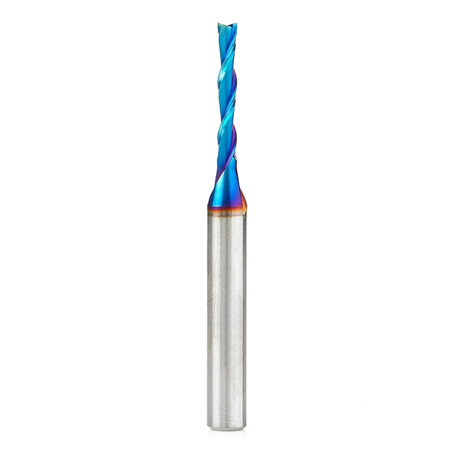 Amana Tool Spektra Extreme Tool Life Coated Solid Carbide Spiral Plunge Router Bit, 46125-K, 1/8 Dia x 13/16 CH x 1/4 Shank 2-1/2 Inch Long Up-Cut
