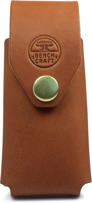 American Bench Craft Riveted Leather Multi Tool Case fits Leatherman Free P2 & P4 & Signal - Tan Leather Sheath
