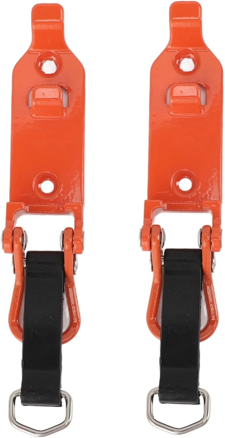 Aramox Wall Mount Shovel Holder Clamp Strong Weight Bearing Capacity for RVS Zinc Alloy Roof Rack Shovel Mount (Orange)