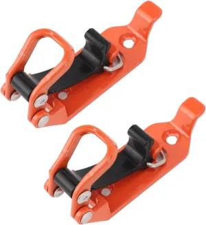 Aramox Wall Mount Shovel Holder Clamp Strong Weight Bearing Capacity for RVS Zinc Alloy Roof Rack Shovel Mount (Orange)