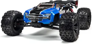 ARRMA RC Truck 1/8 KRATON 6S V5 4WD BLX Speed Monster RC Truck with Spektrum Firma RTR (Transmitter and Receiver Included, Batteries and Charger Required), Blue, ARA8608V5T2