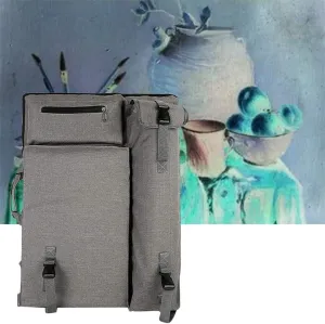 Art Portfolio Bag Case Backpack Drawing Board Shoulder Bag with Zipper Shoulder Straps