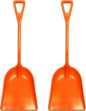 Ashman Plastic Snow Shovel with Durable Multi-Purpose Snow Plastic Shovel (2 Pack)