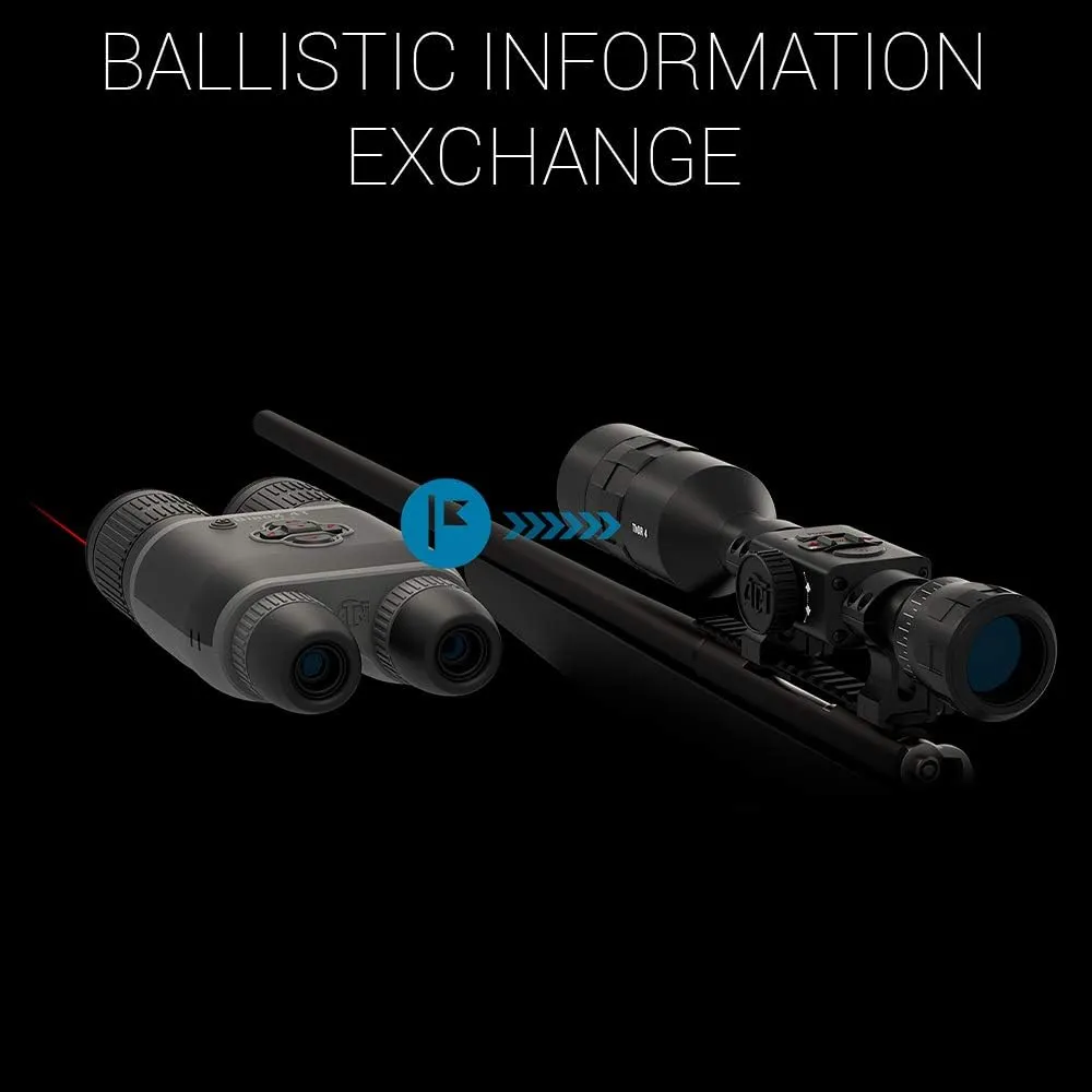 ATN BINOX 4T 384x288, 1.25-5x Smart HD Thermal Binoculars w/Laser Rangefinder, Video Record, Wi-Fi, E-Compass, 16hrs  Battery Power
