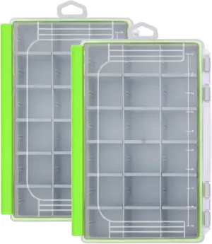 Aventik Waterproof Fishing Tackle Box Organizer with Removable Dividers Fathers Day Dad Gifts for Men Dad Husband Boys Beginner Sturdy Lure Storage Box and Terminal Tackle Storage 3600 Tackle Trays