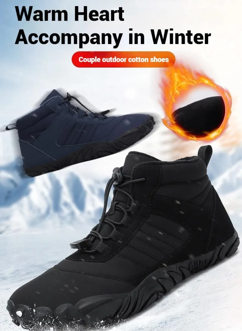 Barefoot Shoes Women Men, Winter Warm Comfortable Non-Slip Barefoot BootsWide Toe Box Winter Hiking Boots