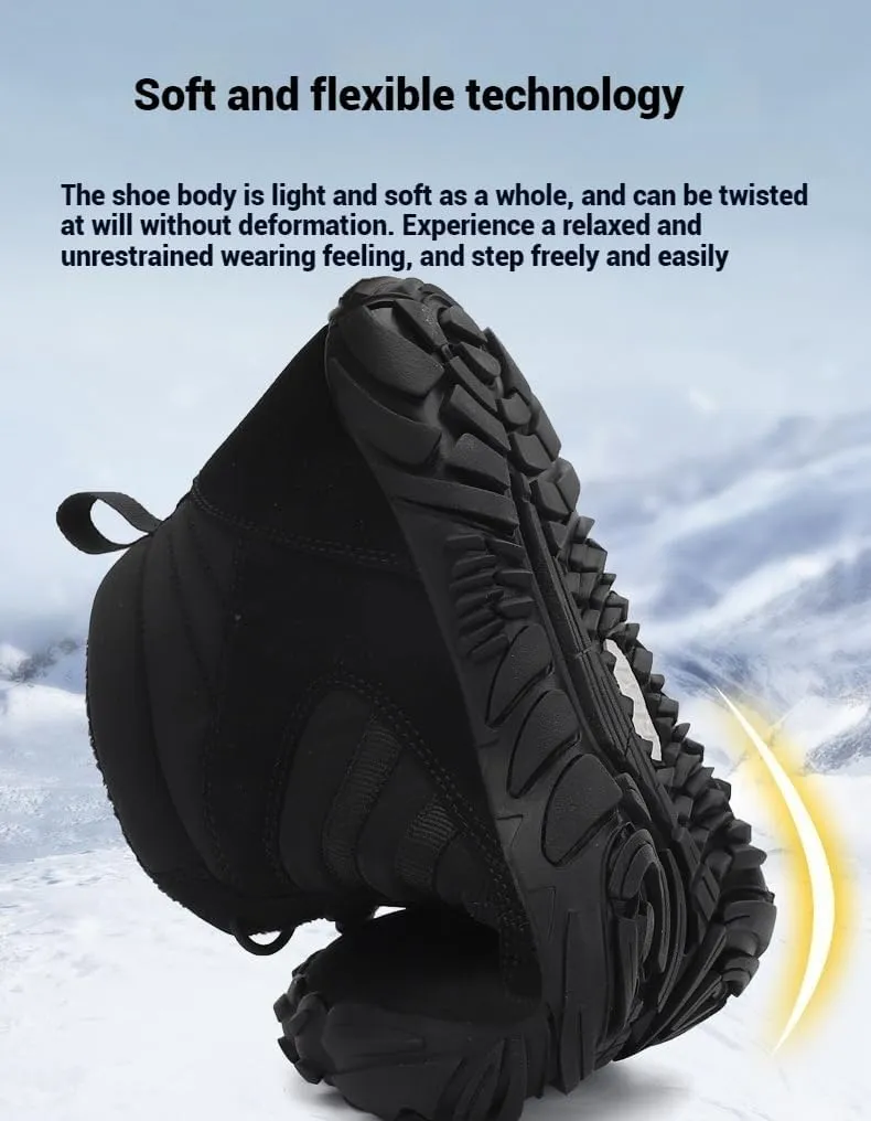 Barefoot Shoes Women Men, Winter Warm Comfortable Non-Slip Barefoot BootsWide Toe Box Winter Hiking Boots