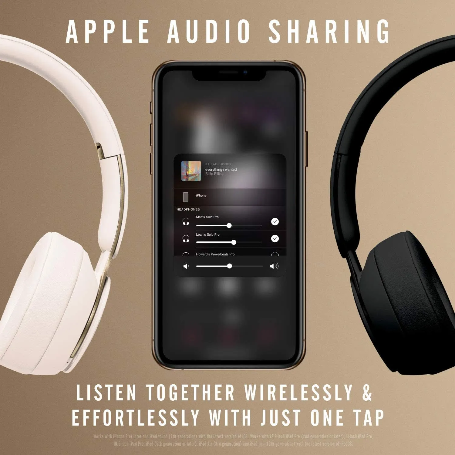 Beats Solo Pro Wireless NC On-Ear Headphones - More Matte Collection Ivory (Renewed)