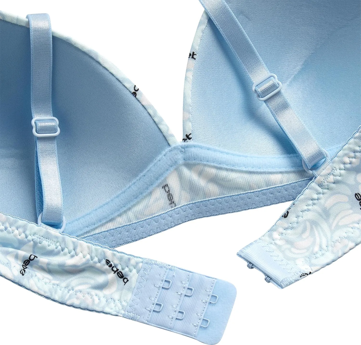 bebe Girls' Training Bra - 3 Pack Wire Free Soft Microfiber Molded Bra with Adjustable Straps (A Cup/B Cup)