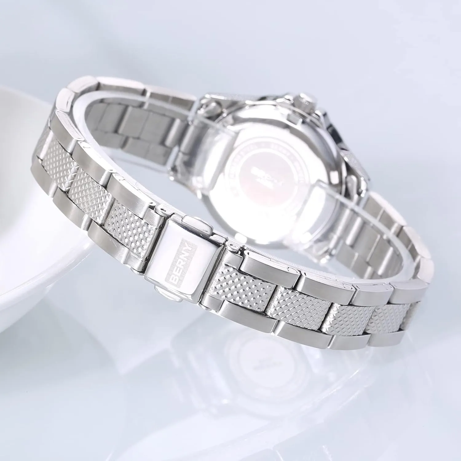 BERNY Women Watches Stainless Steel Band - Japanese Quartz Movement (28mm)