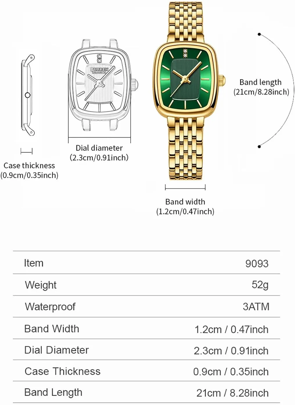 BESTKANG Luxury Women's Watch with Crystal Accents Dial Stainless Steel Band, 30M Waterproof Elegant Designer Watch for Women (GoddessMatch Series)