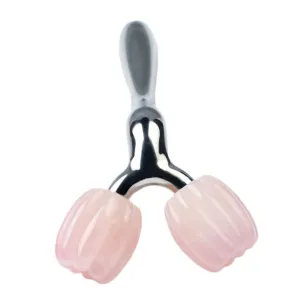 BESTYASH Natural Jade Crystal Single Roller Versatile Face Body for Relaxation and Beauty Treatment for Spa Neck and
