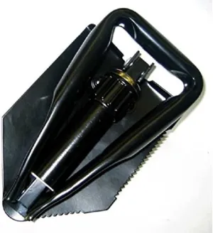 Black Tri-Fold Shovel W/Pouch