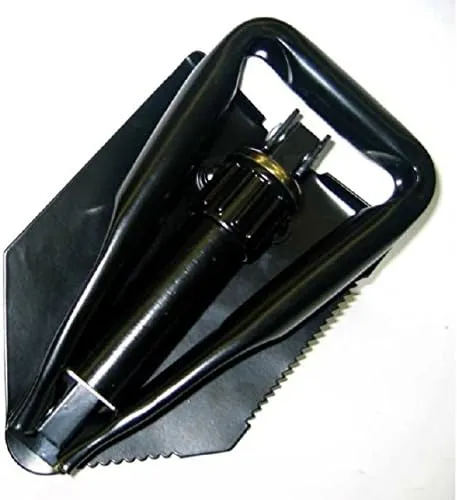 Black Tri-Fold Shovel W/Pouch