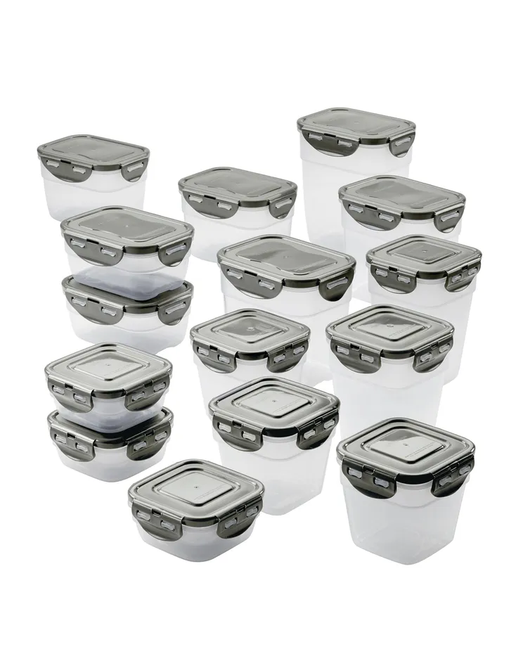 Blair Rachael Ray - 30pc Leakproof Stacking Container Food Storage Set