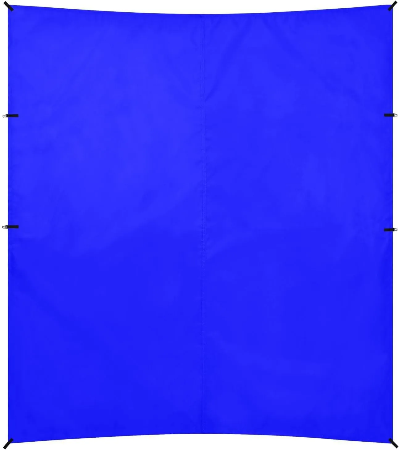 Blue Solid Color Pure Plain Foldable Beach Tent UPF50  Protection Waterproof Outdoor Sun Shade with Sandbags & Sand Shovel for Camping, Picnics, Backyard