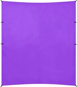 Blue Violet Solid Color Pure Plain Beach Cabana UPF50  Protection Water-Resistant Portable Sunshade with Sandbags & Sand Shovel for Camping, Picnics, Backyard
