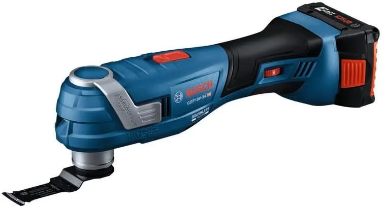BOSCH GOP18V-34B12 18V Brushless StarlockPlus® Oscillating Multi-Tool Kit with (1) 2 Ah Standard Power Battery