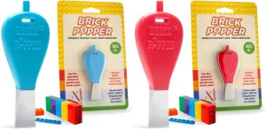 Brick Toy Separator Tools, Set of 2 Assorted Colors | Brick Remover for Kids & Adults | for Ages   | Essential Brick Tool (Light Blue, Red)