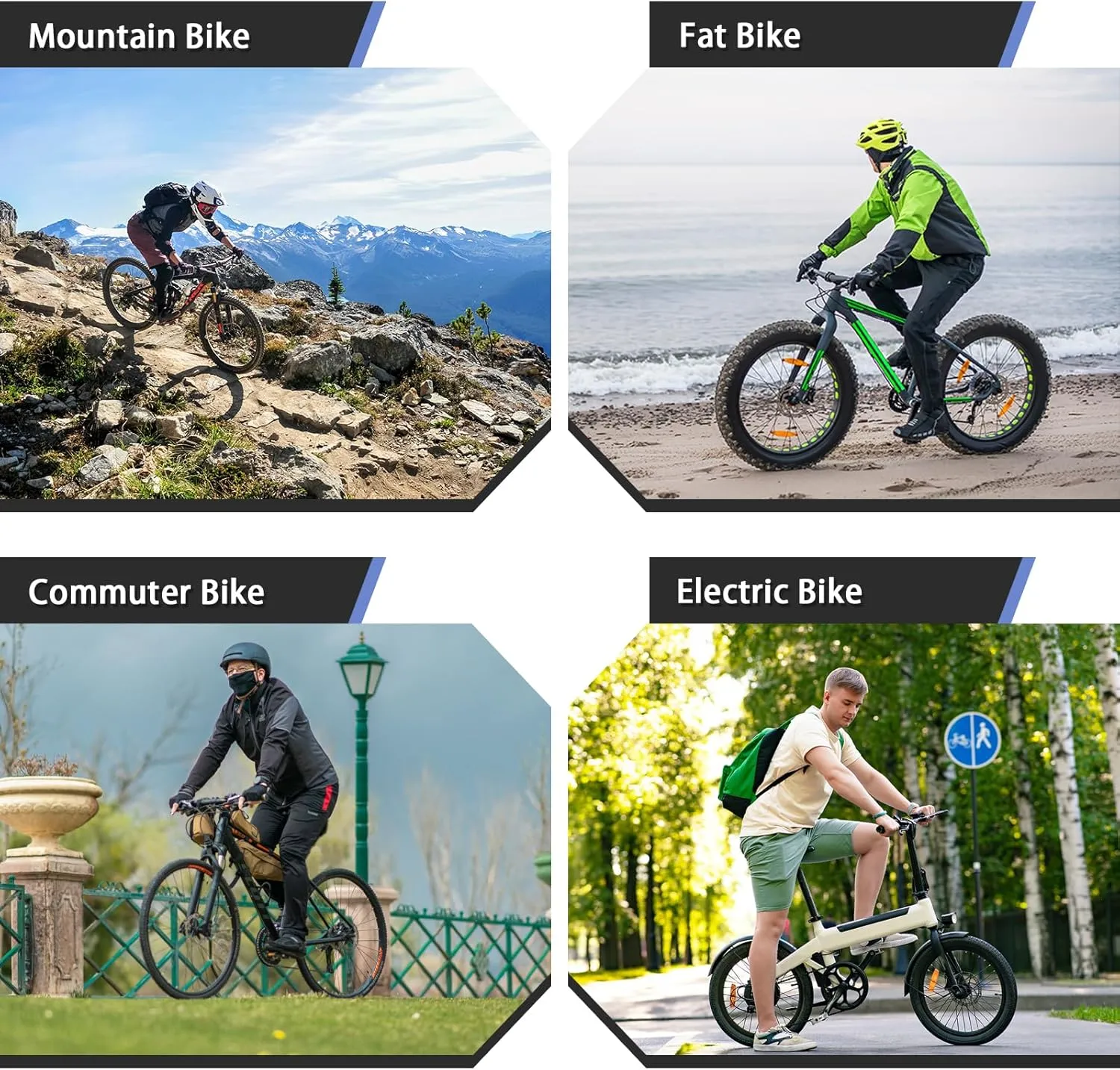 BUCKLOS Mountain Bike Disc Brake kit, MTB Mechanical Line Pulling Disc Brakes Caliper with Aluminum Alloy Levers /160mm Rotor,/is/PM Universal Adapter for Ebike/Folding Bike/Scooter/Fat Bike