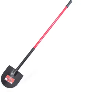 Bully Tools 92702 12-Gauge Weighted Caprock/Pony Shovel with Fiberglass Long Handle