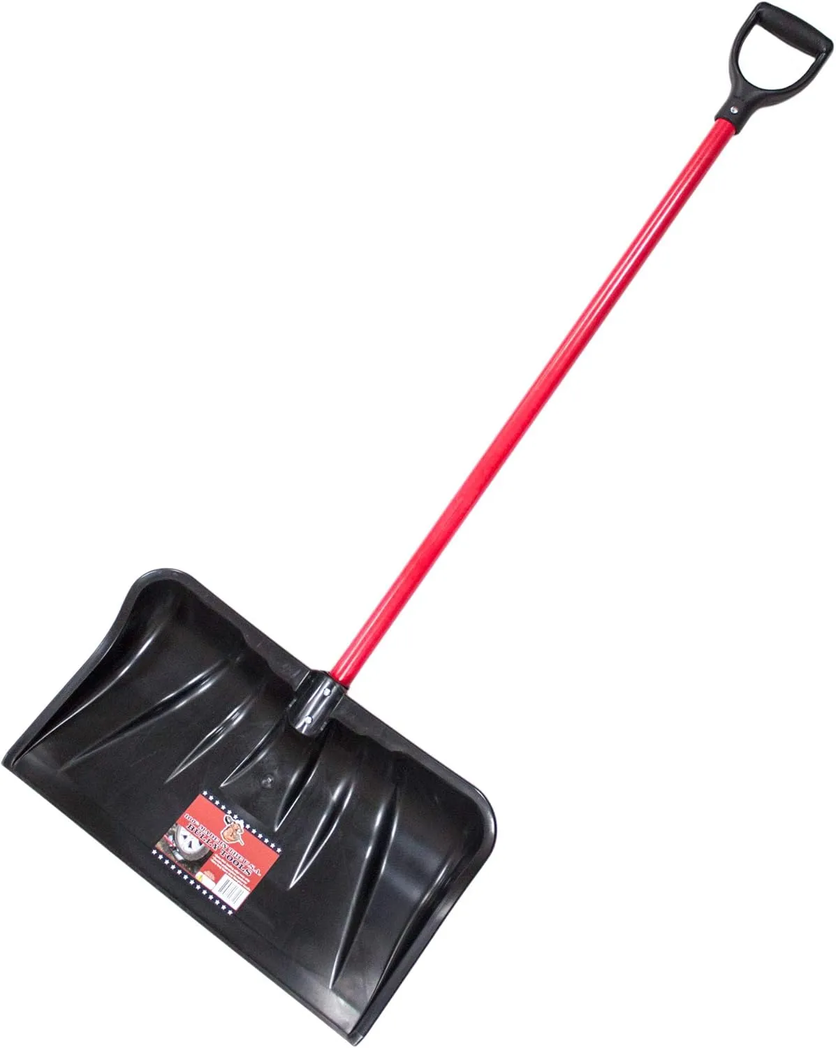 Bully Tools 92814 Combination Snow Shovel with Fiberglass D-Grip Handle, 22-Inch