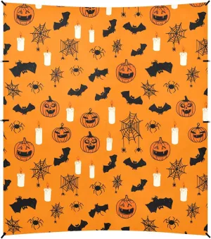 Burbuja Bat Candle Pumpkin Beach Canopy Windproof Beach Tent Sun Shade with 4 Sandbags & Sand Shovel, Portable Sun Shelter for Family Camping Picnic