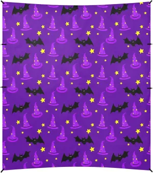 Burbuja Purple Witch Hats Beach Canopy Windproof Beach Tent Sun Shade with 4 Sandbags & Sand Shovel, Portable Sun Shelter for Family Camping Picnic