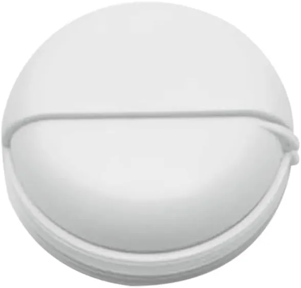 Cable Management Box Round Earphone Wire Box Organizer Data Line Cables Storage Case Plastic Container Jewelry Headphone Protect with Rotating Cover Cable Management Organiser Box(White)