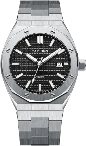 CADISEN Men’s Automatic Watch Mechanical NH35 Movement Waterproof Sapphire Glass Casual Business Watches…
