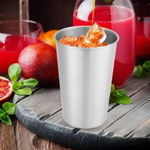 Camping Cup,Backpacking Cup,Collapsible Cup，Stainless Cups, Camping Cup, Portable Drinking Cup, Outdoor Drinkware, Stainless Steel Drinkware, 500ml Portable Adults Stainless Steel Camping Picnic Tea W