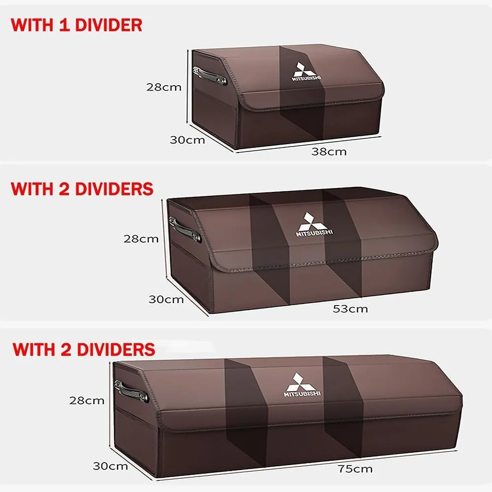 Car Boot Bags for Mitsubishi L200/Lancer/Mirage/Outlander/Pajero, Wear-Resistant Car Trunk Organizer Organizer Box Car Accessories,C-Small
