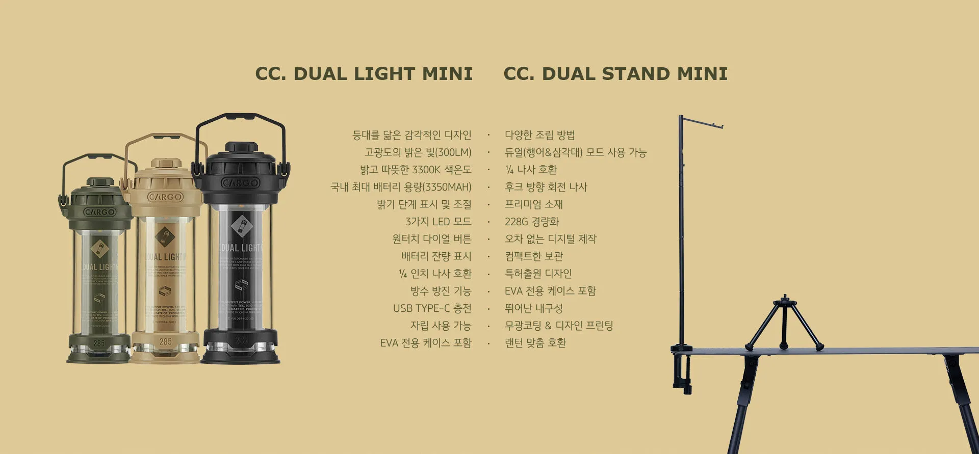 Cargo Container Dual Light Mini - Beige
