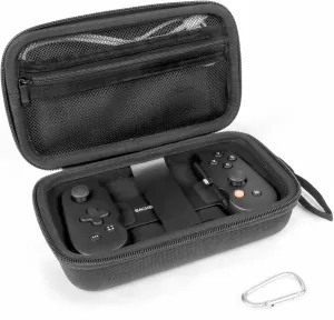 Carry case Compatible with BACKBONE One//2nd Gen Mobile Gaming Controlle,Keychain and Net Pocket,Box Only (Black)…