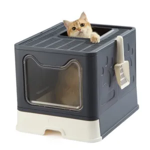 cat Large litter Global reach with cat scoop, LunaLulinlk cat lid, box box black litter Limited-time offer closed including litter