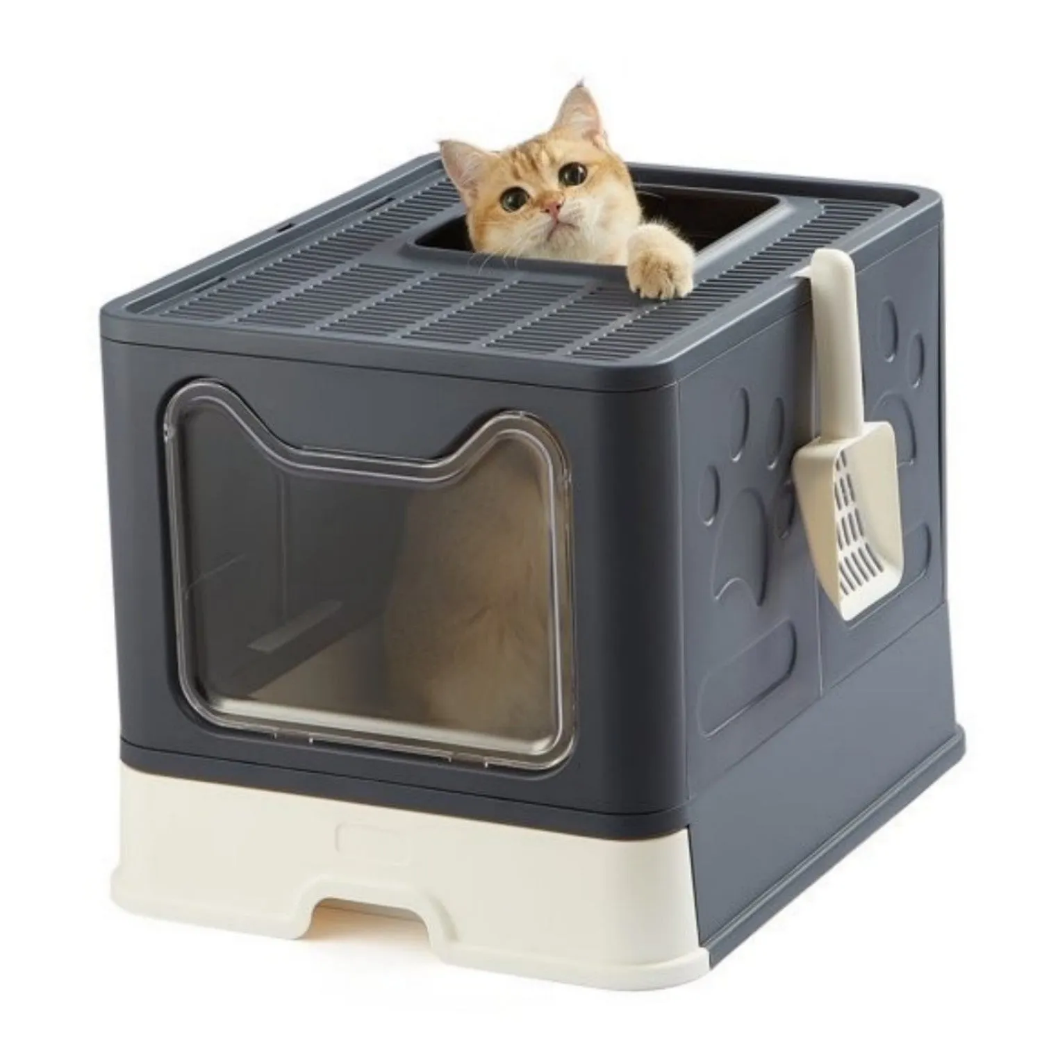 cat Large litter Global reach with cat scoop, LunaLulinlk cat lid, box box black litter Limited-time offer closed including litter