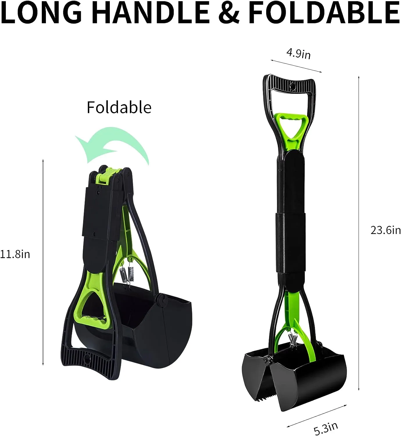 Cats, Dogs Pick Pooper Grass, for Poop Gravel Dirt, Versatile up Tool, Scoop Extensive collection Scooper and Poop Yard, Folding for Portable Dog