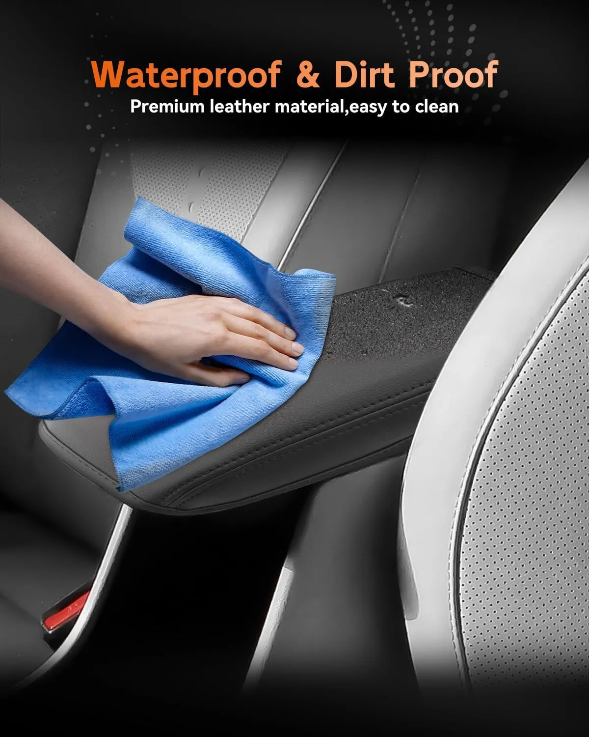 CDEFG for 2024-2025 Hyundai Kona Center Console Cover Armrest Cover for Kona (SE, SEL, SEL Convenience, N Line S, N Line, Limited) Accessories Console armrest Protector