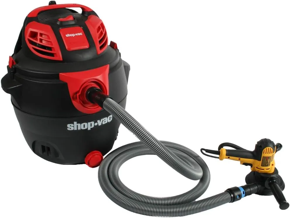 Cen-Tec Systems 94709 Quick Click 16 Ft. Hose for Home and Shop Vacuums with Expanded Multi-Brand Power Tool Adapter Set for Dust Collection
